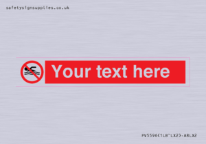 Custom No swimming prohibition Sign